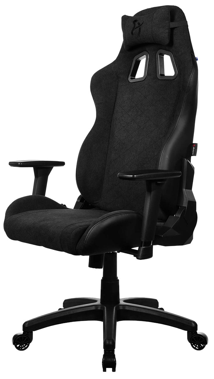 Arozzi Avanti Soft Fabric Gaming Chair in Pure Black - AVANTI-SFB-PBK - image 3