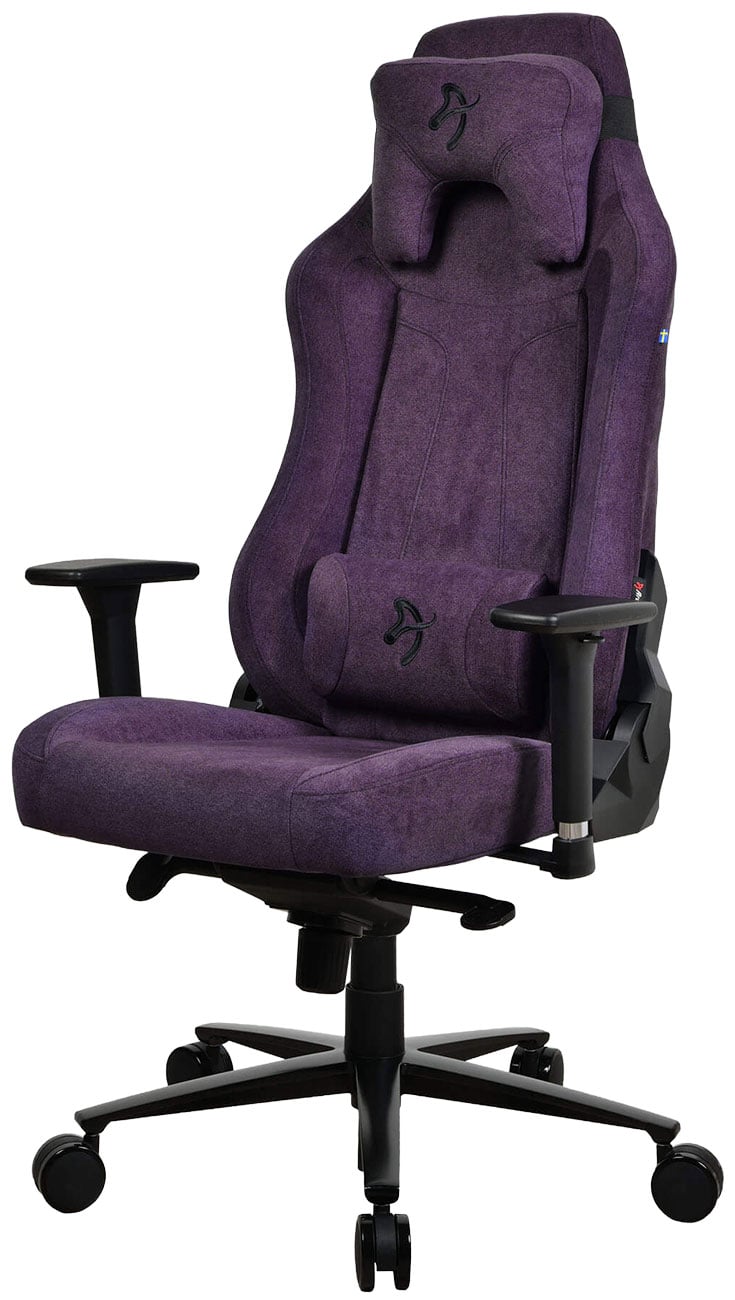 Arozzi Vernazza Series Standard Soft Fabric Gaming Chair in Purple - VERNAZZA-SFB-PP - image 2