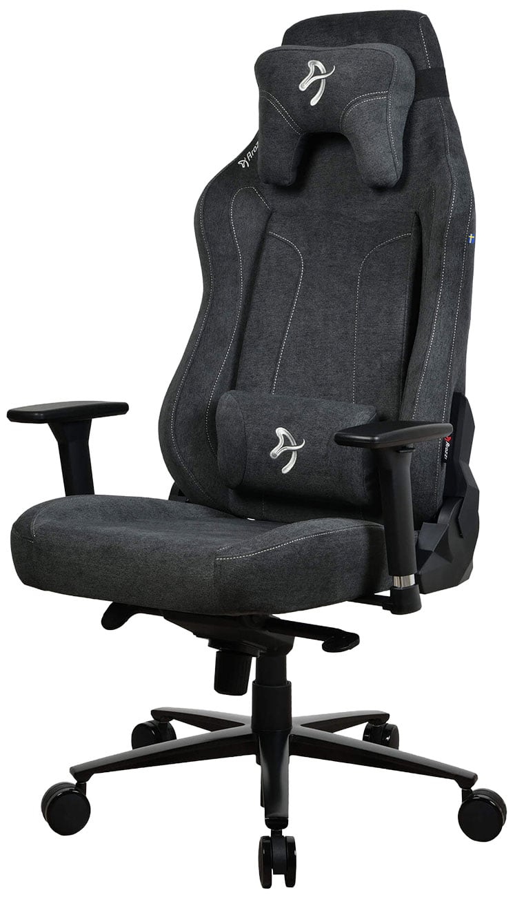 Arozzi Vernazza Series Extra Large Soft Fabric Gaming Chair in Dark Grey - VERNAZZA-XL-SFB-DG - image 2