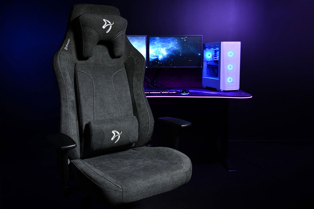 Arozzi Vernazza Series Extra Large Soft Fabric Gaming Chair in Dark Grey - VERNAZZA-XL-SFB-DG - image 6