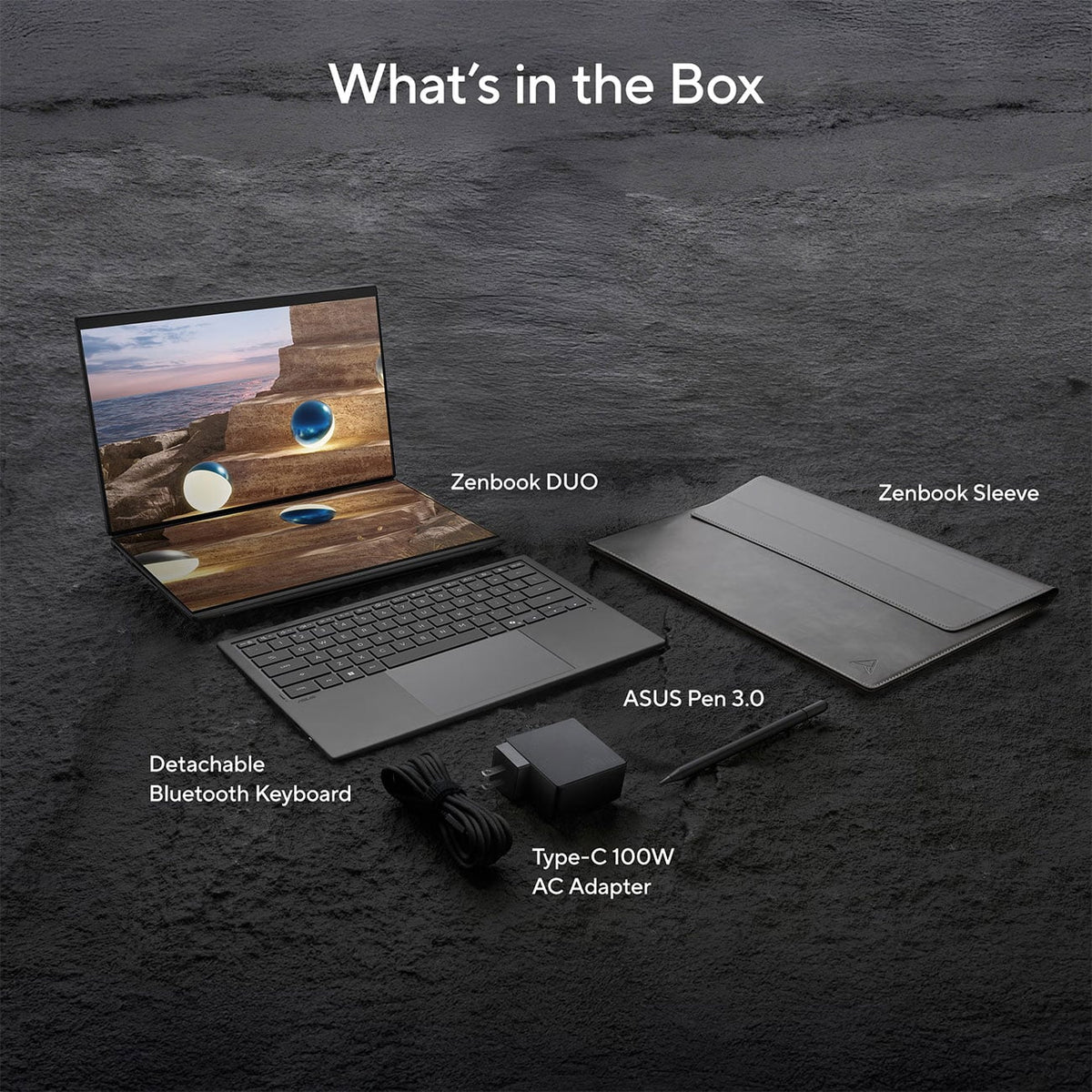 ASUS Zenbook DUO OLED Laptop Dual 14-Inch Touchscreen Intel Ultra X9 378H 32GB RAM 1TB SSD in Moher Gray  - image 13