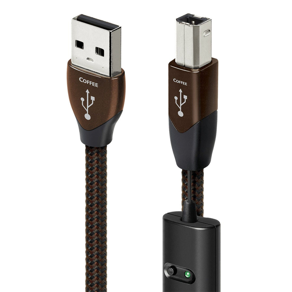 AudioQuest 1.5 Meters Coffee USB-A to B High-Definition Audio Cable - 65-090-13 - 65-090-13 - image 1