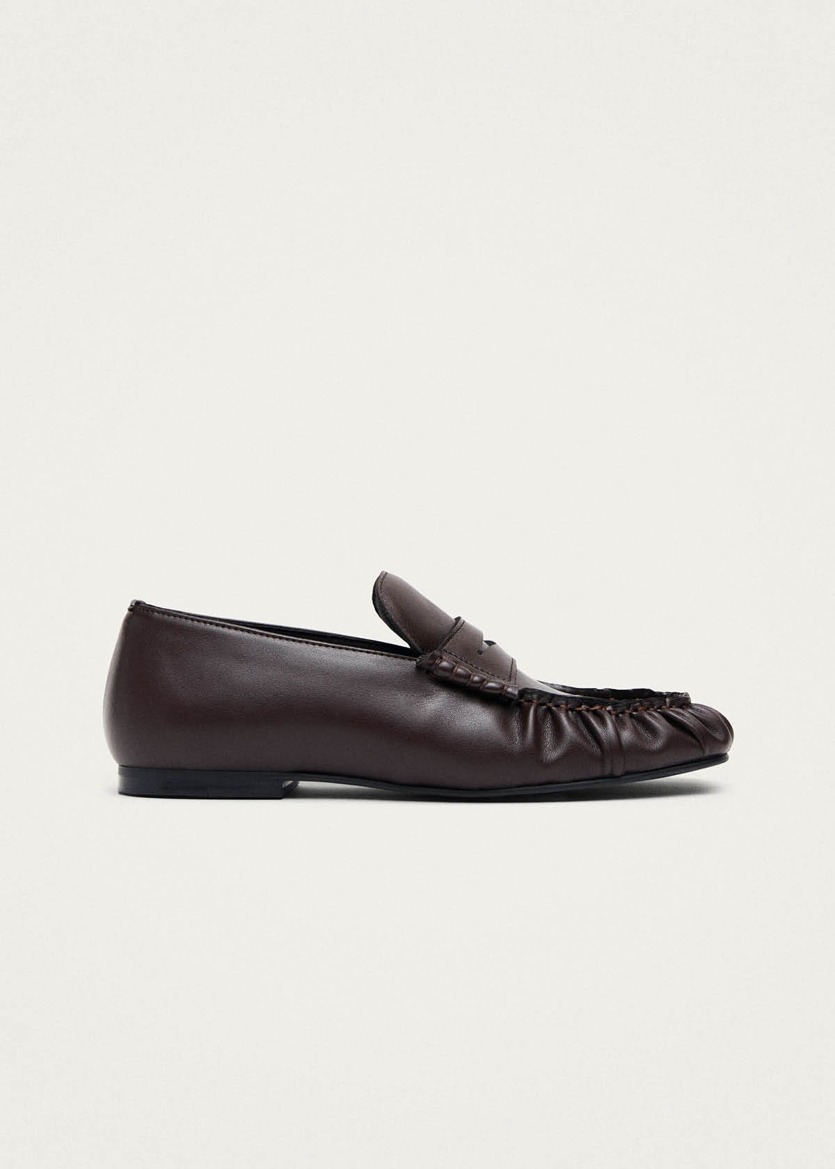 Aven Brown vegan leren loafers