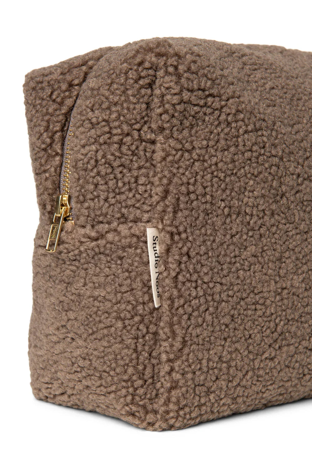 Brauner Teddy-Kulturbeutel