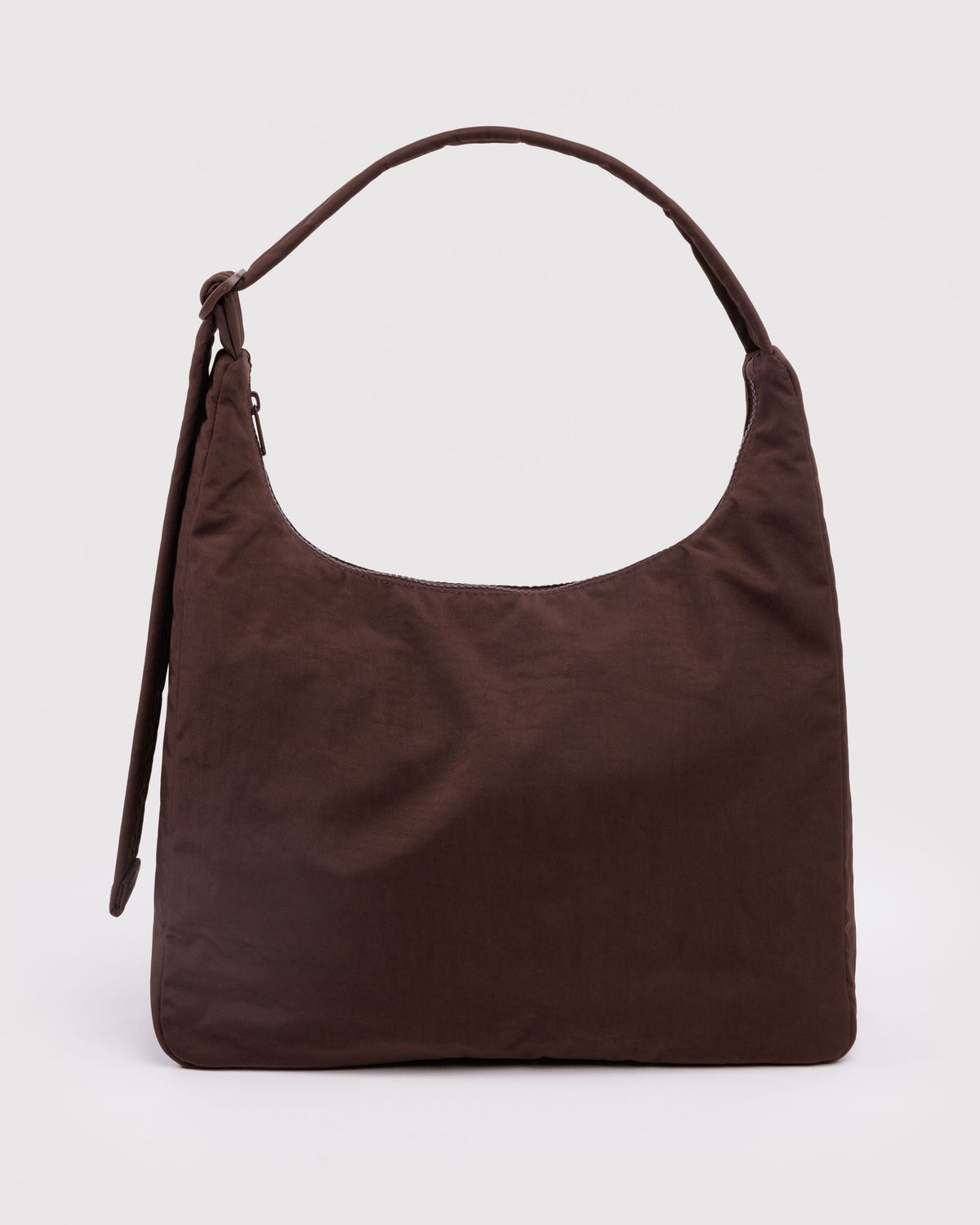 Nylon Shoulder Bag - Coffee