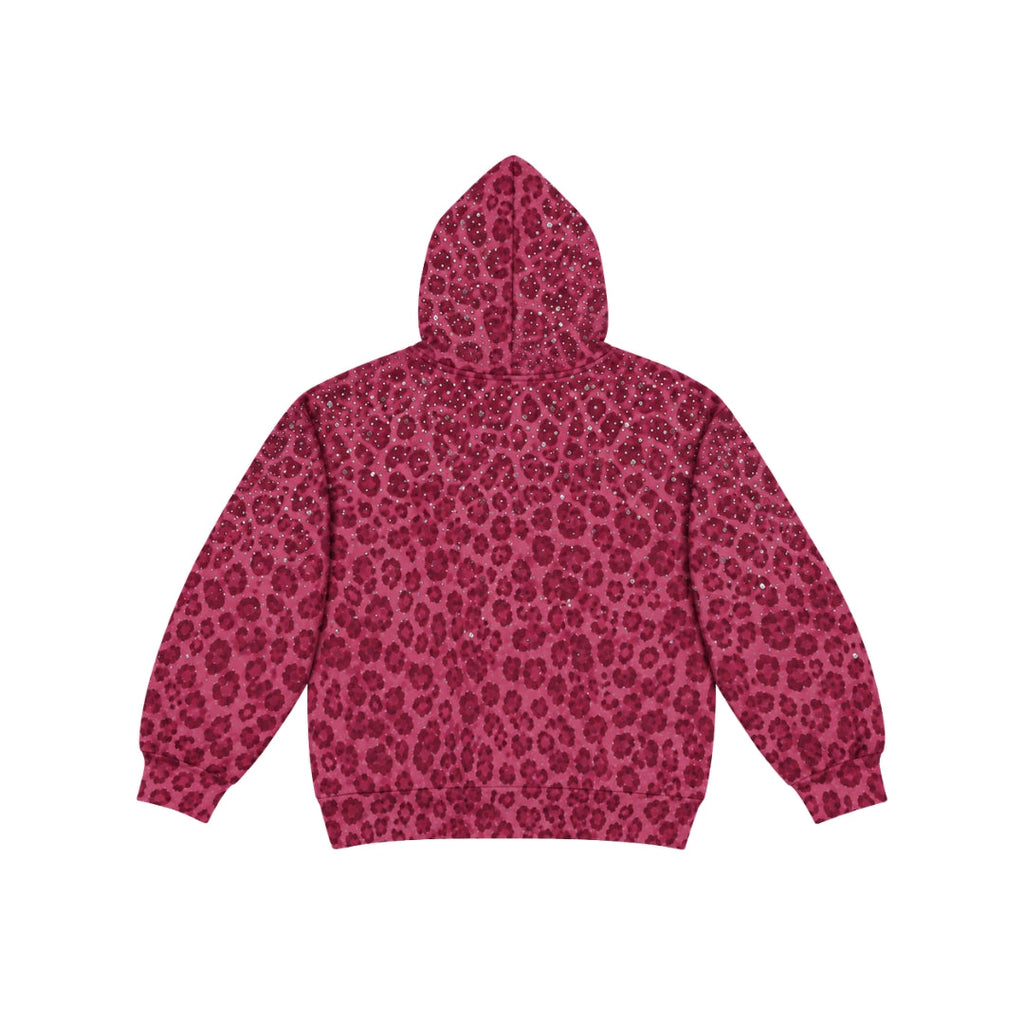 VYBES Pink Leopard Zip Up