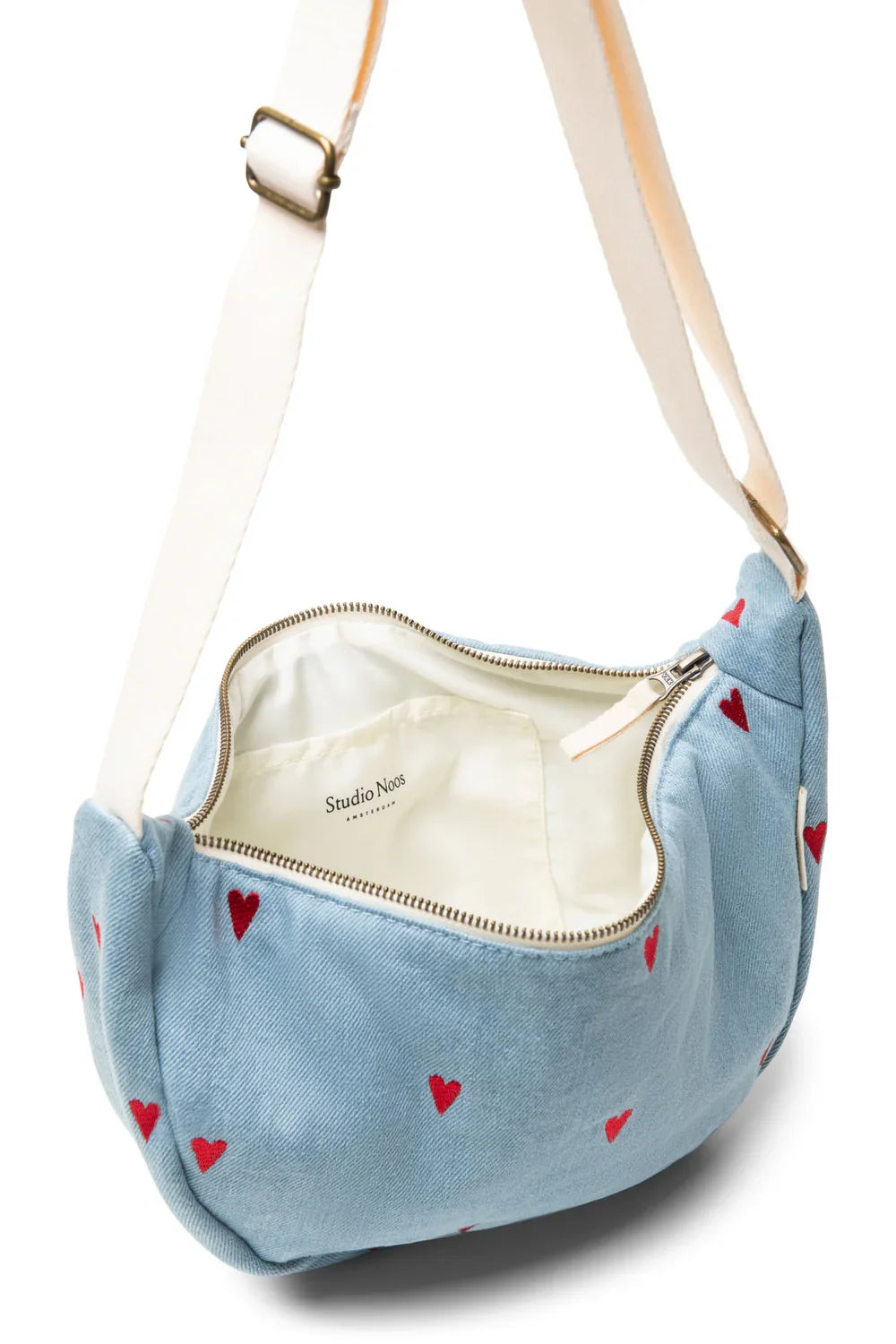 Blauwe denim heuptas voor volwassenen