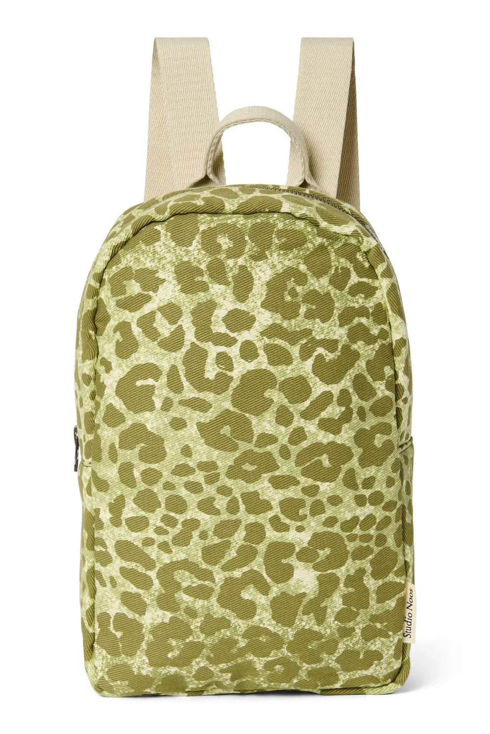 Grüner Leopard Baumwoll-Mini-Rucksack