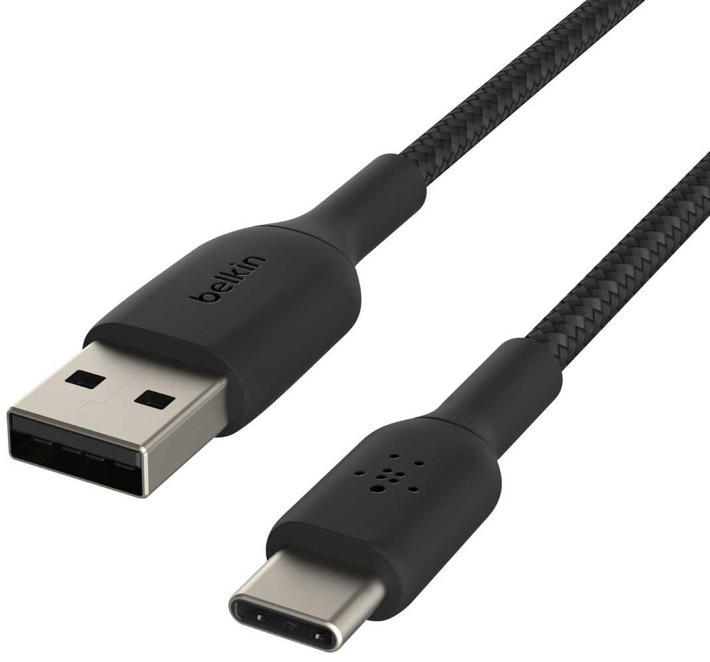 Belkin BoostCharge 6.6-Feet USB-C to USB-A Cable Braided in Black - CAB002BT2MBK - image 2