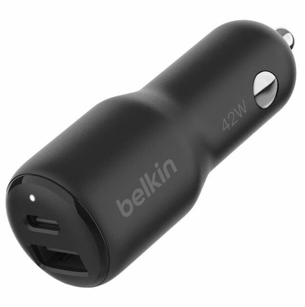 Belkin BoostCharge Dual Car Charger 42W in Black - CCB005BTBK - image 1