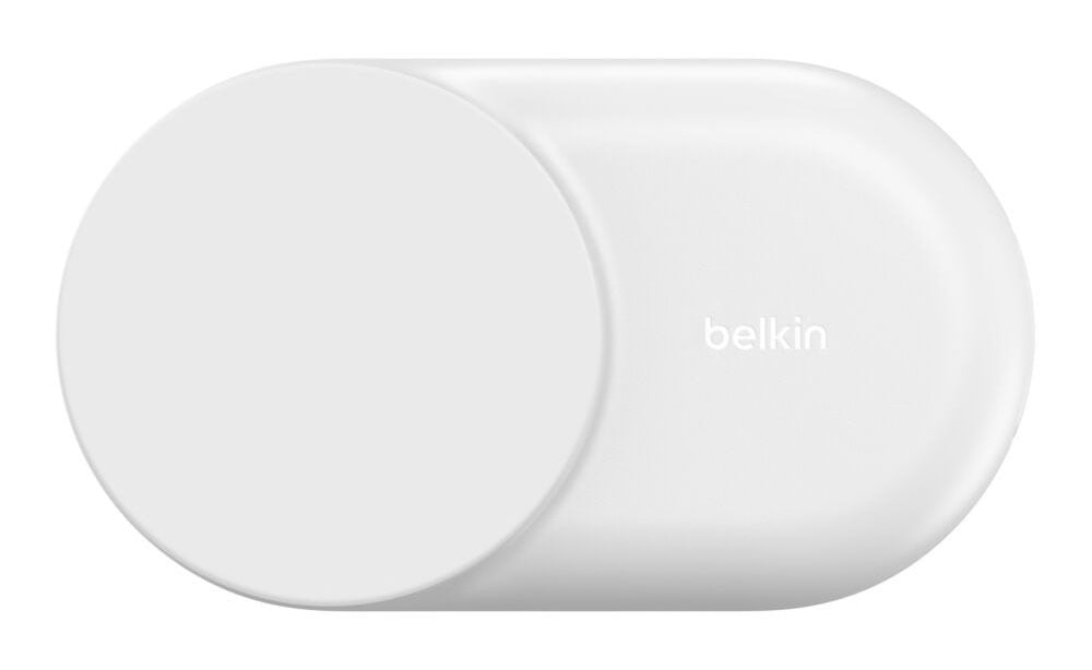 Belkin UltraCharge 3-in-1 Round Foldable Magnetic Charger with Qi2 25W in White - WIZ037TTWH - image 2