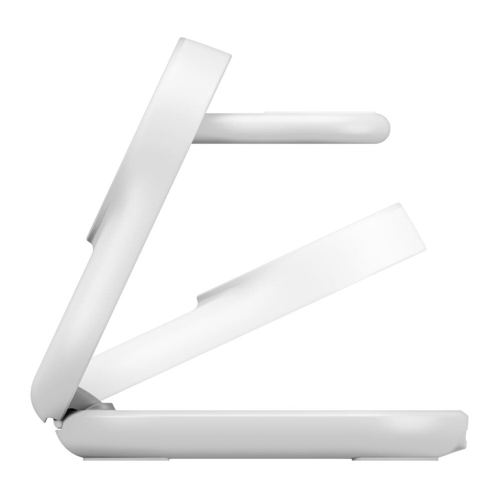 Belkin UltraCharge 3-in-1 Round Foldable Magnetic Charger with Qi2 25W in White - WIZ037TTWH - image 3