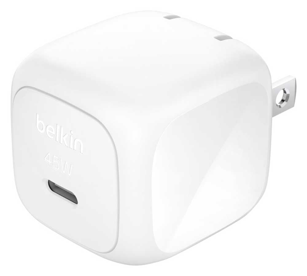 Belkin BoostCharge Compact USB-C Wall Charger 45W in White - WCA013DQWH - image 1