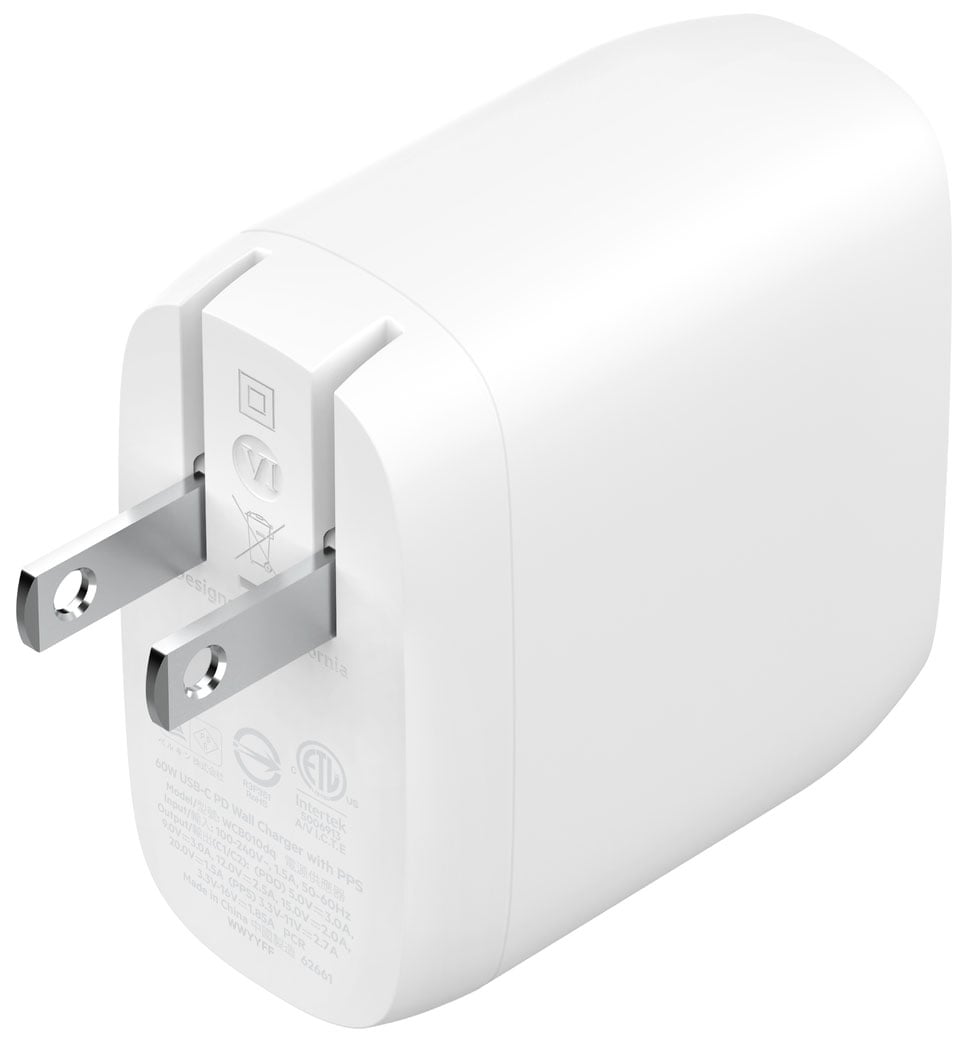 Belkin BoostCharge Pro USB-C Wall Charger with PPS 60W in White - WCB010DQWH - image 2