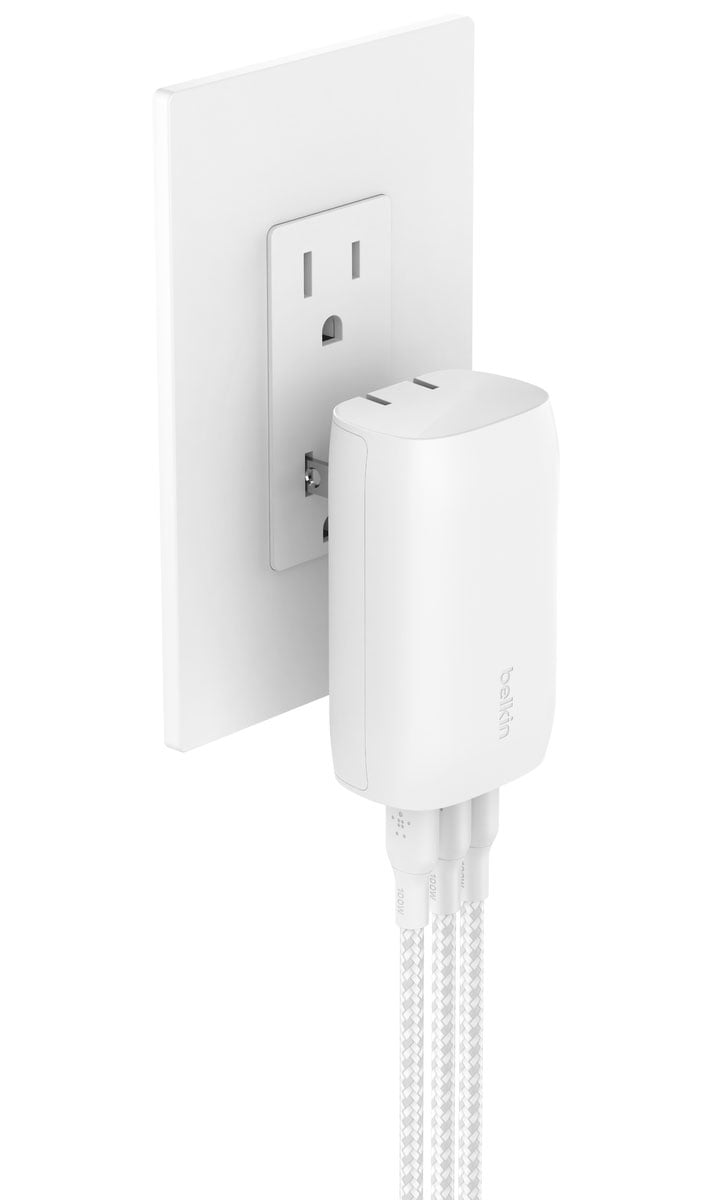 Belkin BoostCharge Wall Charger 3 Port USB-C with PPS 67W in White - WCC002DQWH - image 5