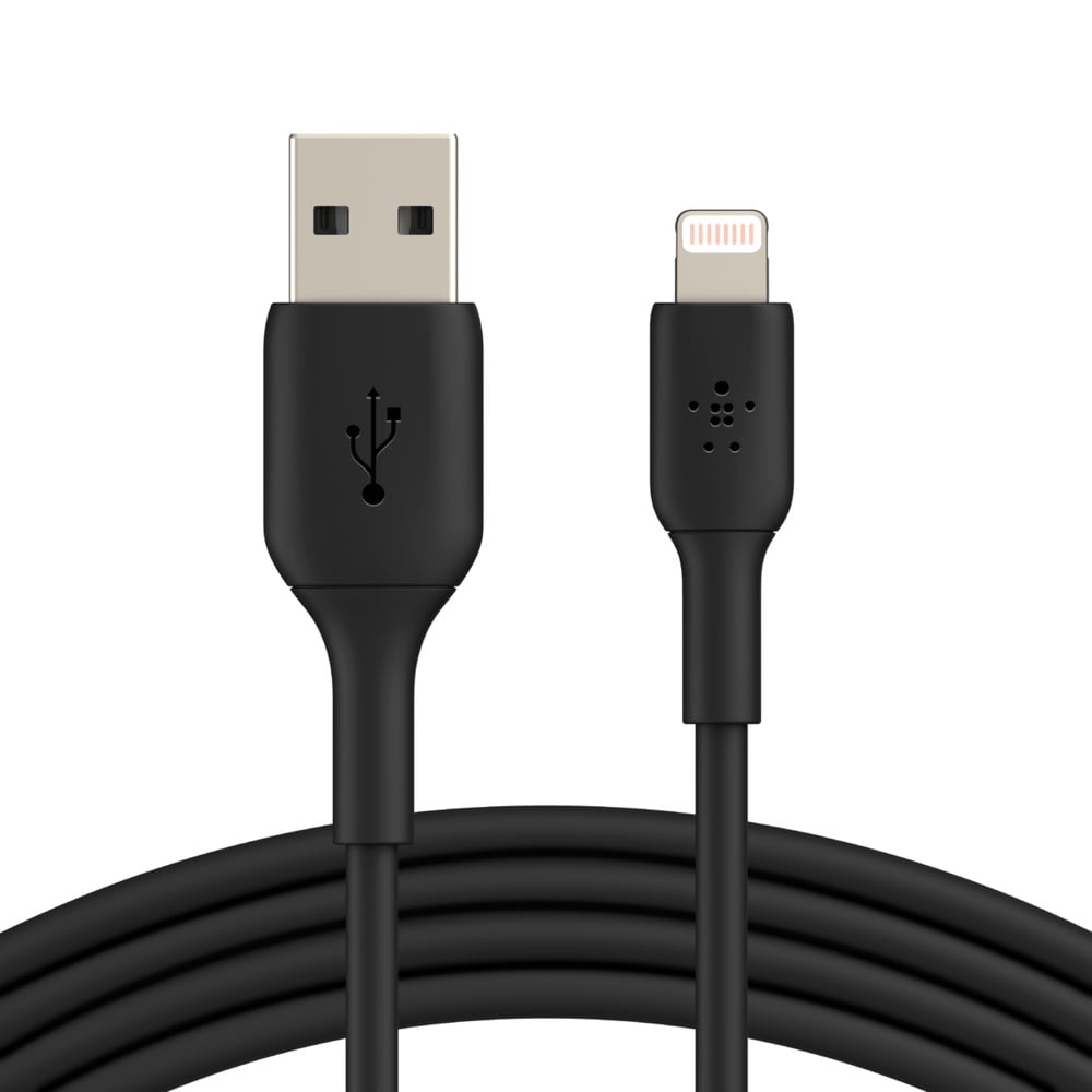Belkin BOOST CHARGE 6.6 Foot Black Lightning To USB-A Cable - CAA001BT2MBK - image 1