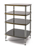 Solidsteel HF-4 Ebony Indonesian Macassar (Gloss Transparent) High-End Audio Rack - HF-4-MAC - image 1