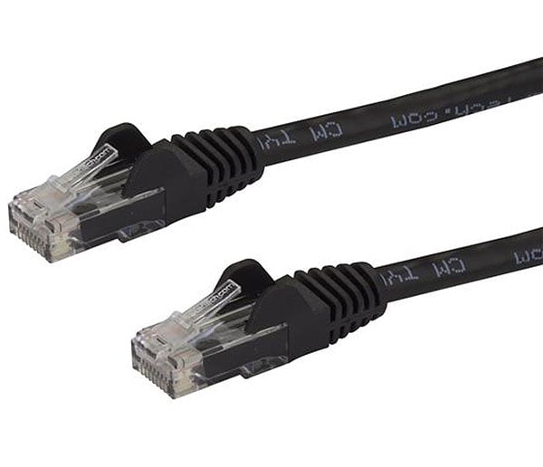 StarTech 1 Ft. Cat6 Black Snagless Cable - N6PATCH1BK - image 1
