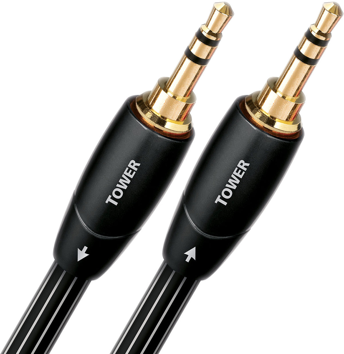 AudioQuest Tower Series 3.5mm To 3.5mm 0.6 Meter (1.96 Feet) Interconnect Cable - TOWER3POINT5M23POINT5MP - image 1
