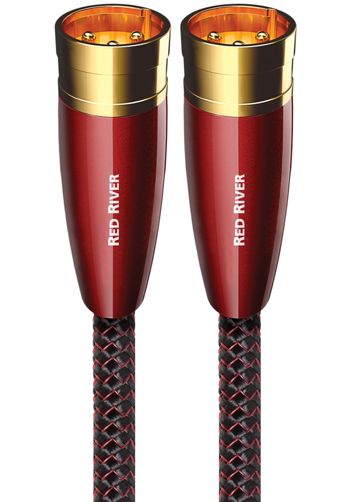 AudioQuest 3.3 Feet Red River XLR Interconnect Cables - REDRIVER1MXLR - image 1