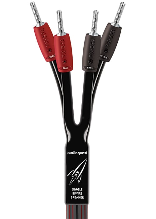 AudioQuest 12 Feet Rocket 33 BiWire Speaker Cable - ROCKET3312FTSBW - image 1