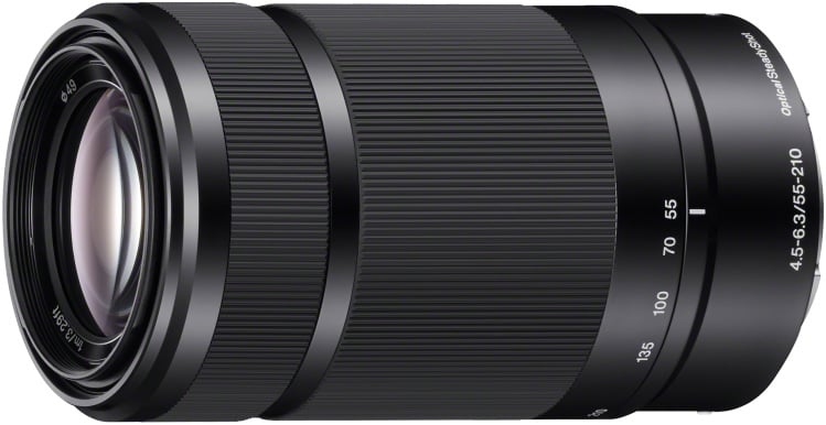 Sony 55-210mm Black Zoom Camera Lens - SEL55210/B - image 1