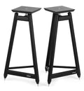Solidsteel SS-6 Vintage Hi-Fi Black Speaker Stands (Pair) - SS-6BK - image 1