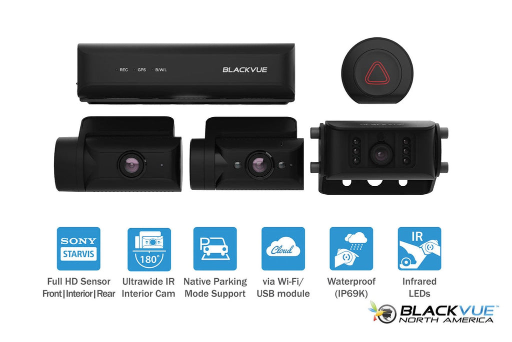 BlackVue DR770X-BOX-TRUCK-PRO Truck Dash Cam for Front, Interior, and Exterior Rear - DR770X-BOX-3CH-TRUC - image 9