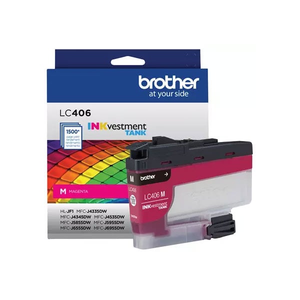 Brother INKvestment Tank Standard-Yield Ink Cartridge Magenta - LC406MS - image 3