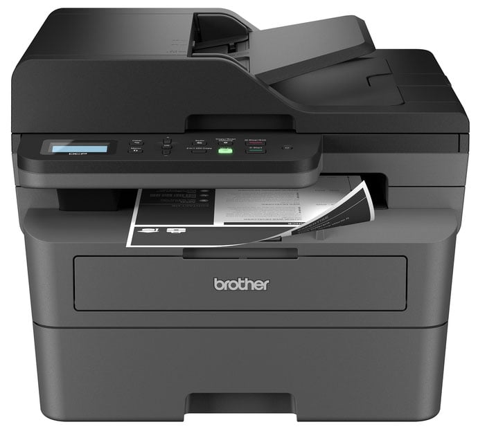 Brother Laser Printer All-in-One Monochrome Wireless Compact in Black - DCPL2640DW - image 1