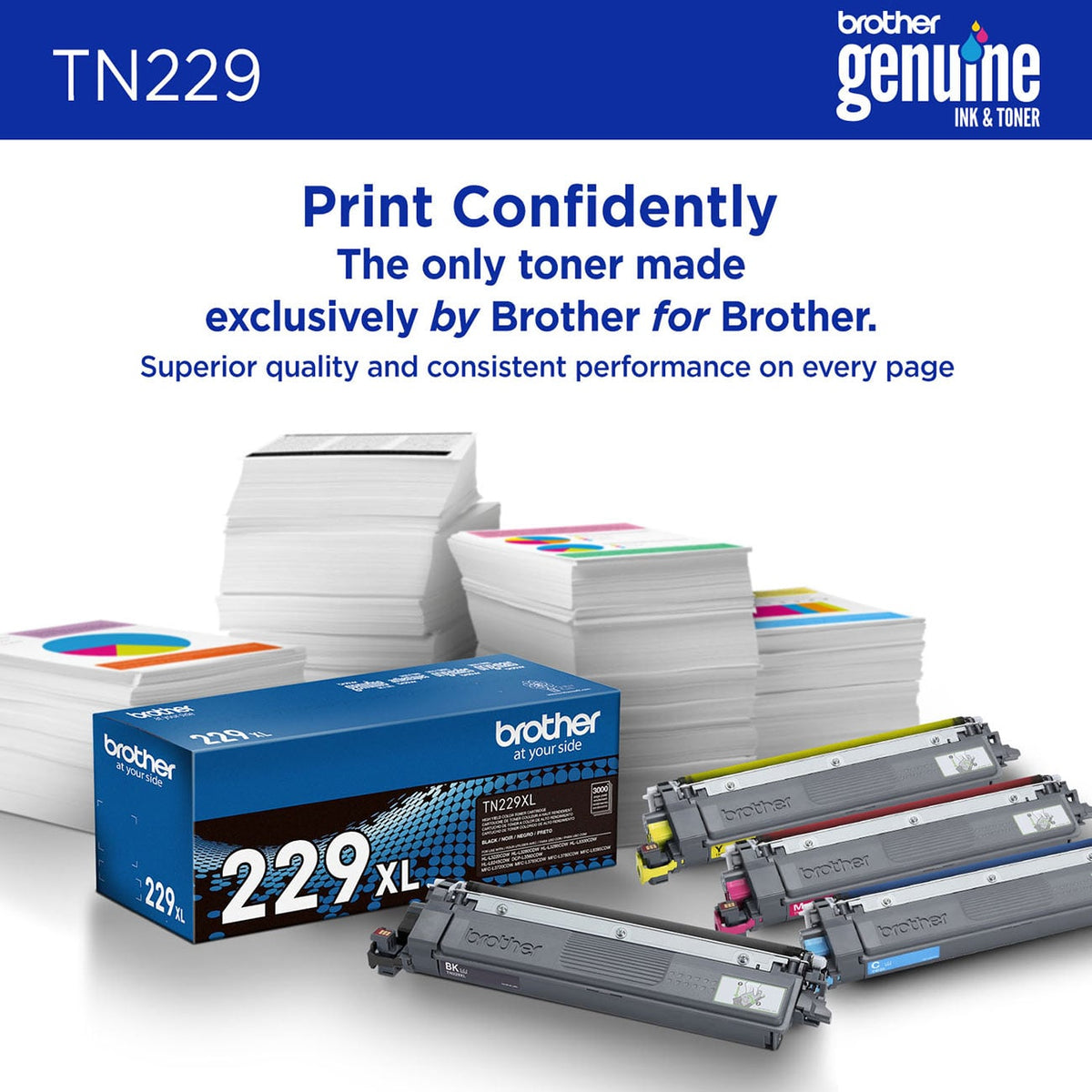 Brother Toner Cartridge Standard Yield for Laser Printers in Cyan - TN229C - image 4