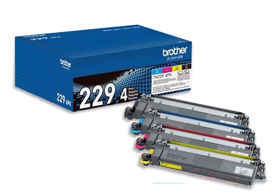 Brother 4 Pack Standard Yield Cyan, Magenta, Yellow and Black Ink Cartridge - TN2294PK - image 1