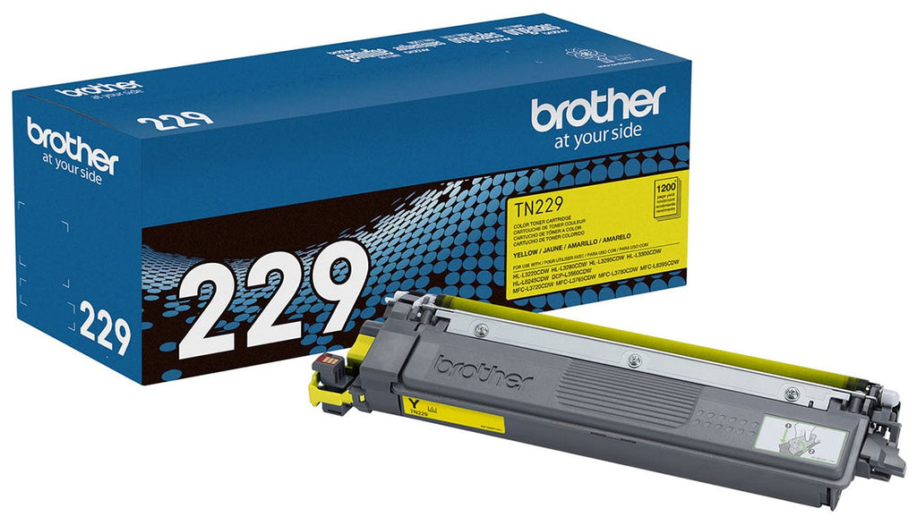 Brother Toner Cartridge Standard Yield for Laser Printers in Yellow - TN229Y - image 1