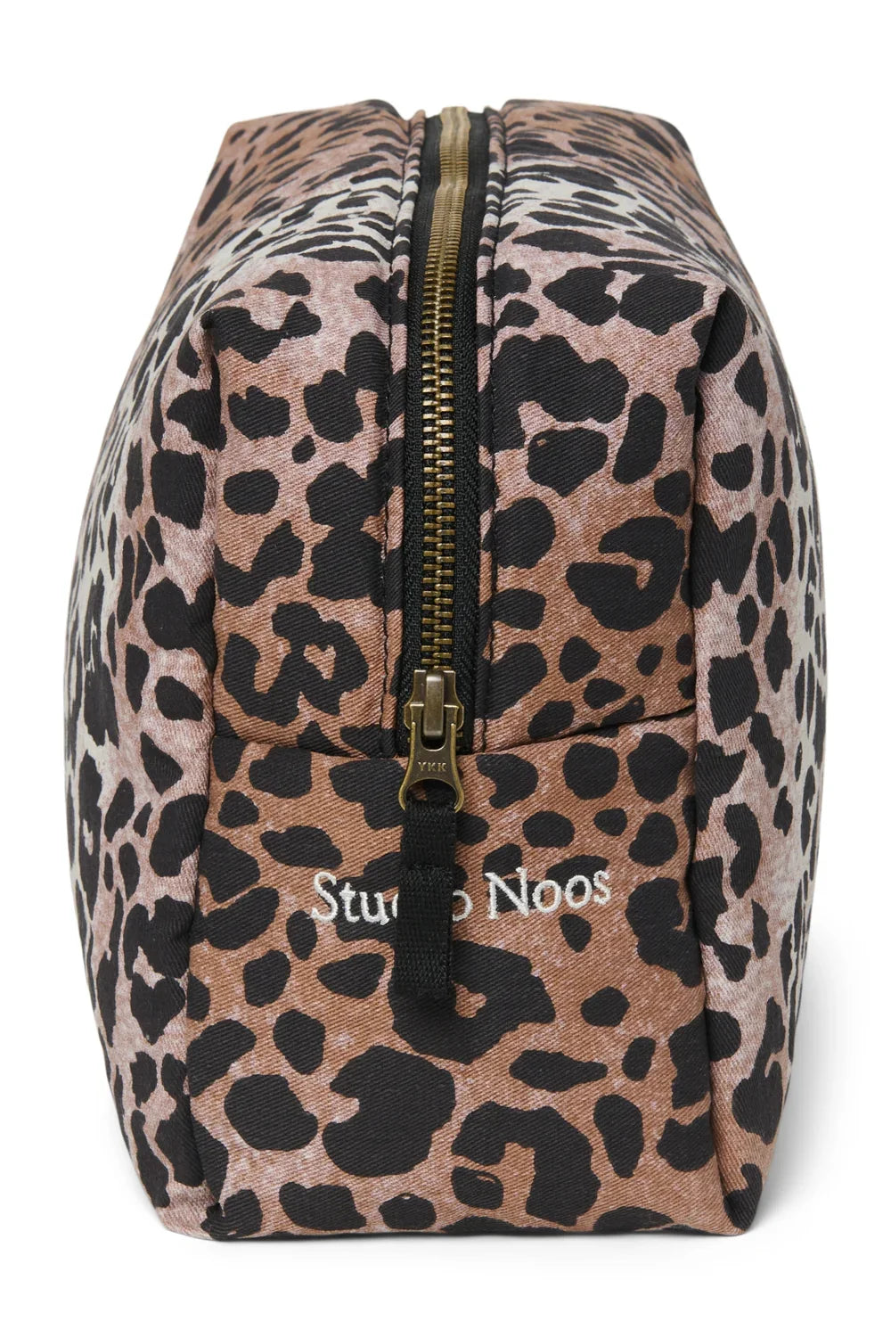 Hazel Leopard Kulturtasche aus weicher Baumwolle