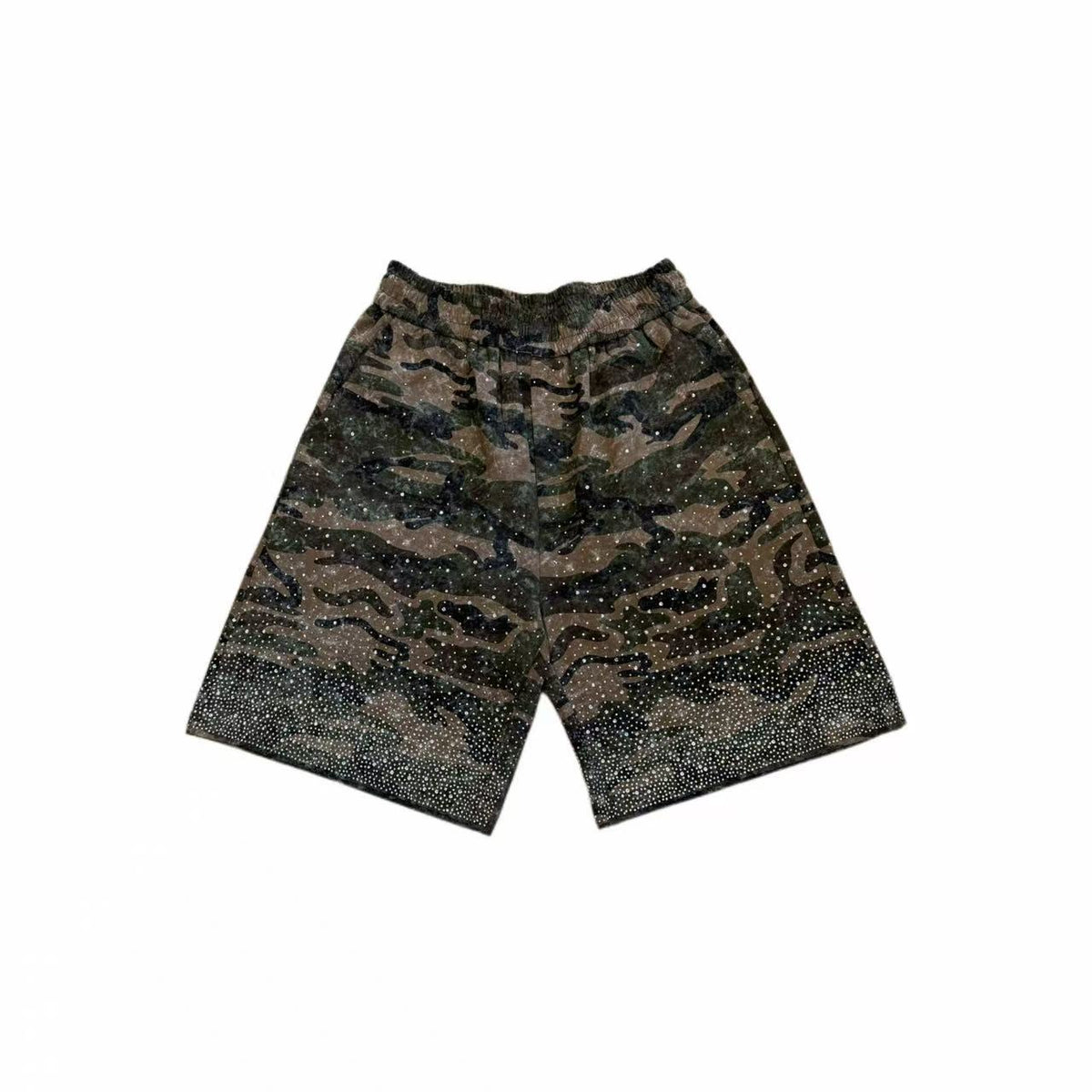 VYBES Rhinestone Camo Shorts