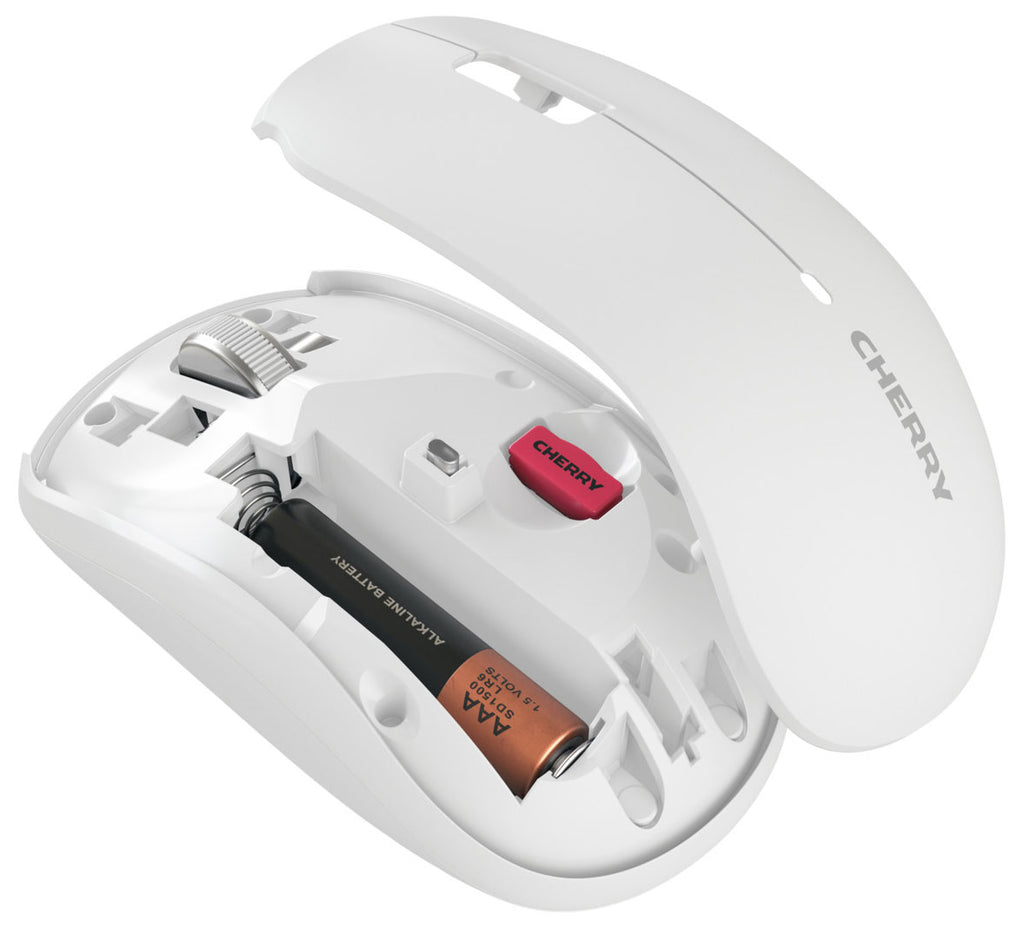 CHERRY MW 2200 Wireless Compact Laptop Mouse in Matte White - JW-T2200-0 - image 3