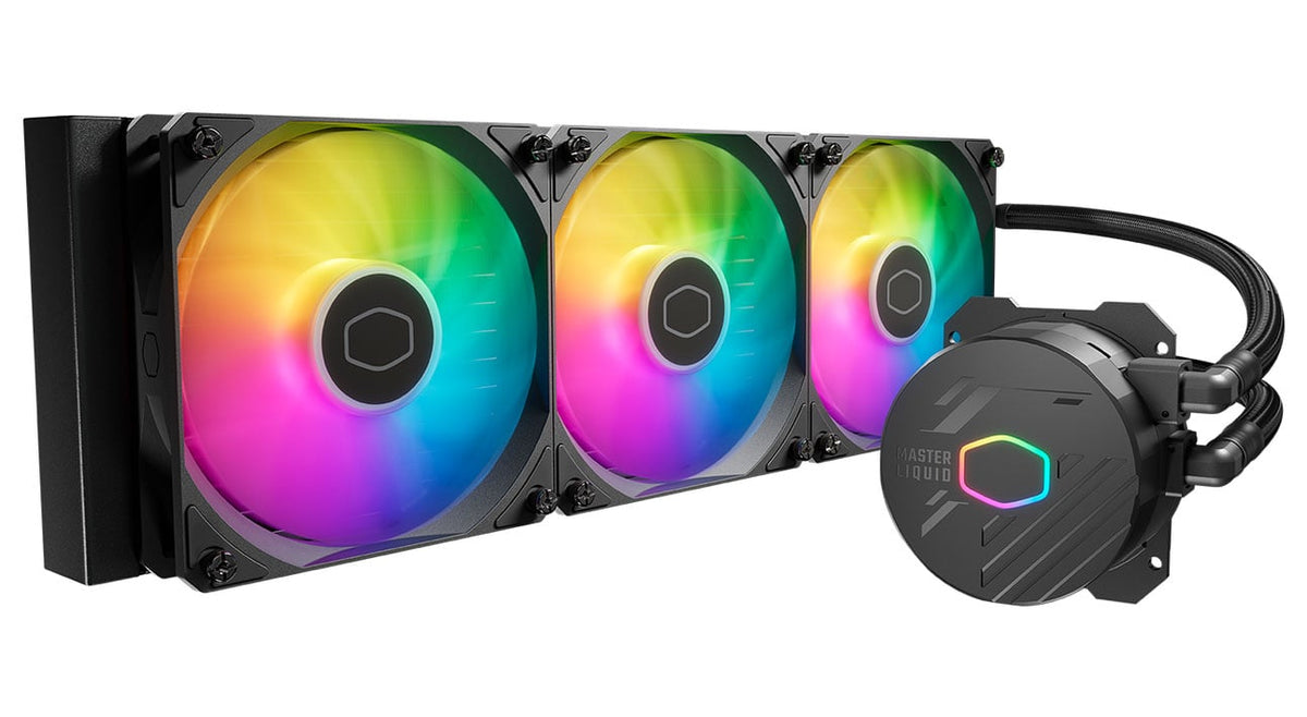 Cooler Master MasterLiquid 360L Core ARGB Cooling Fan 120mm in Black (3 Pack) - MLWD36MA18PZR1 - image 1