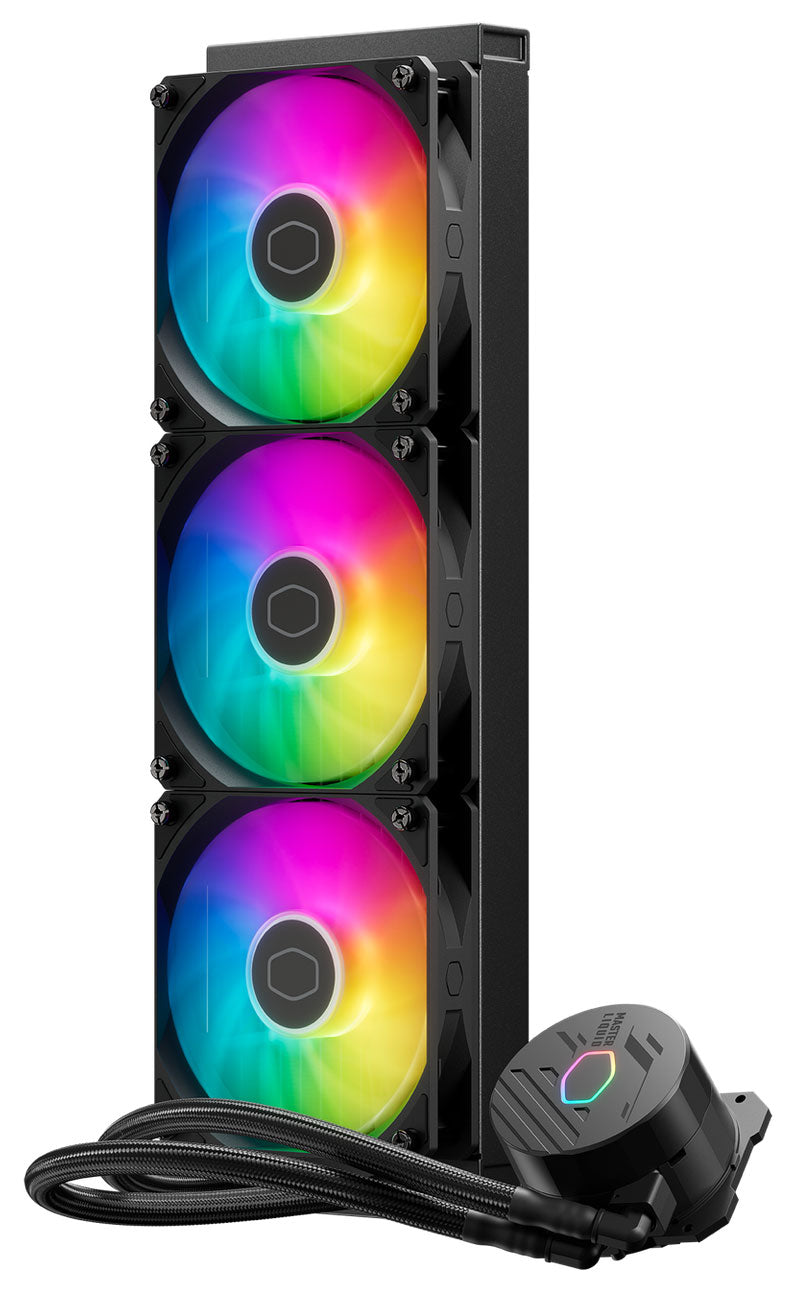 Cooler Master MasterLiquid 360L Core ARGB Cooling Fan 120mm in Black (3 Pack) - MLWD36MA18PZR1 - image 2