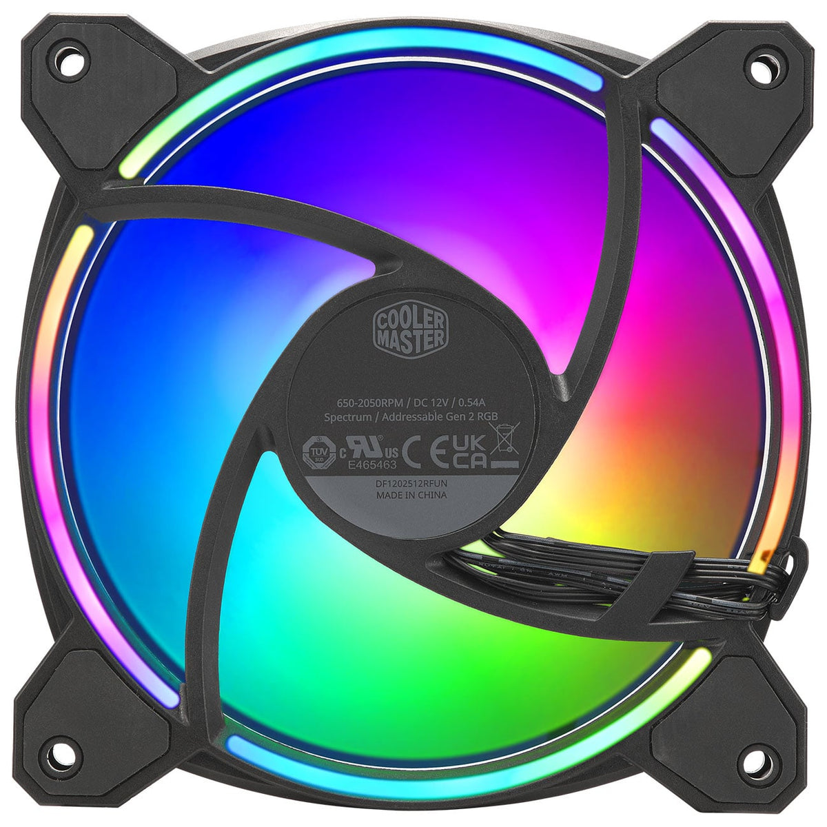 Cooler Master MasterFan MF120 Halo2 Cooling Fan 120mm RGB in Black (3 Pack) - MFL-B2DN-213P2-R2 - image 3