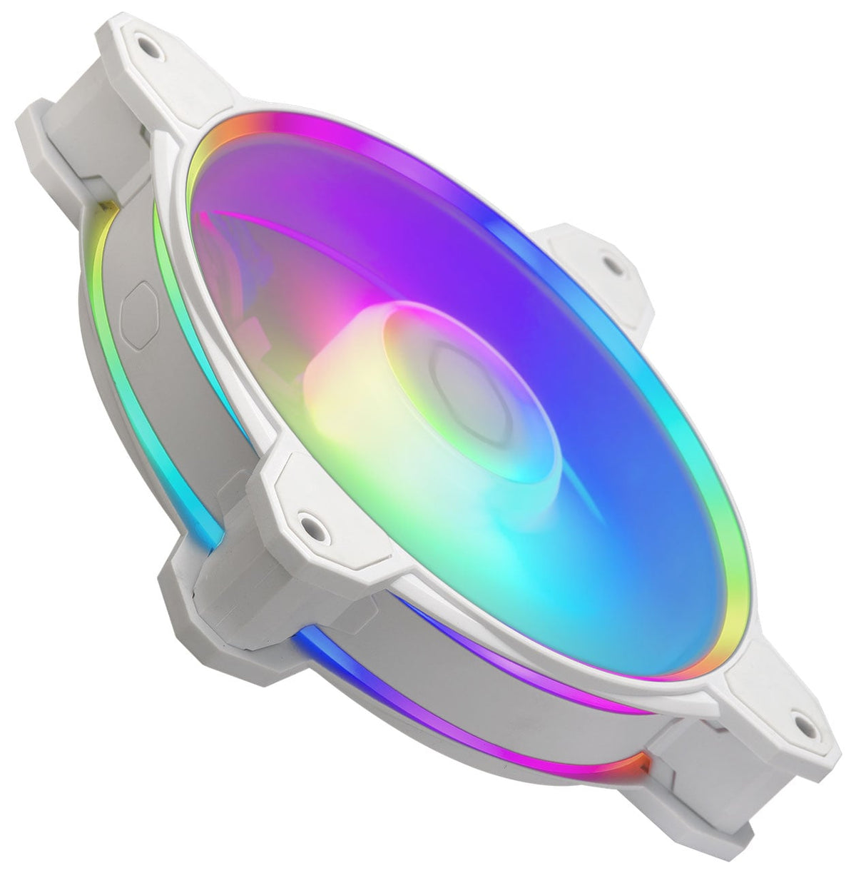 Cooler Master MasterFan MF120 Halo2 Cooling Fan 120mm RGB in White - MFL-B2DW-21NP2-R2 - image 3