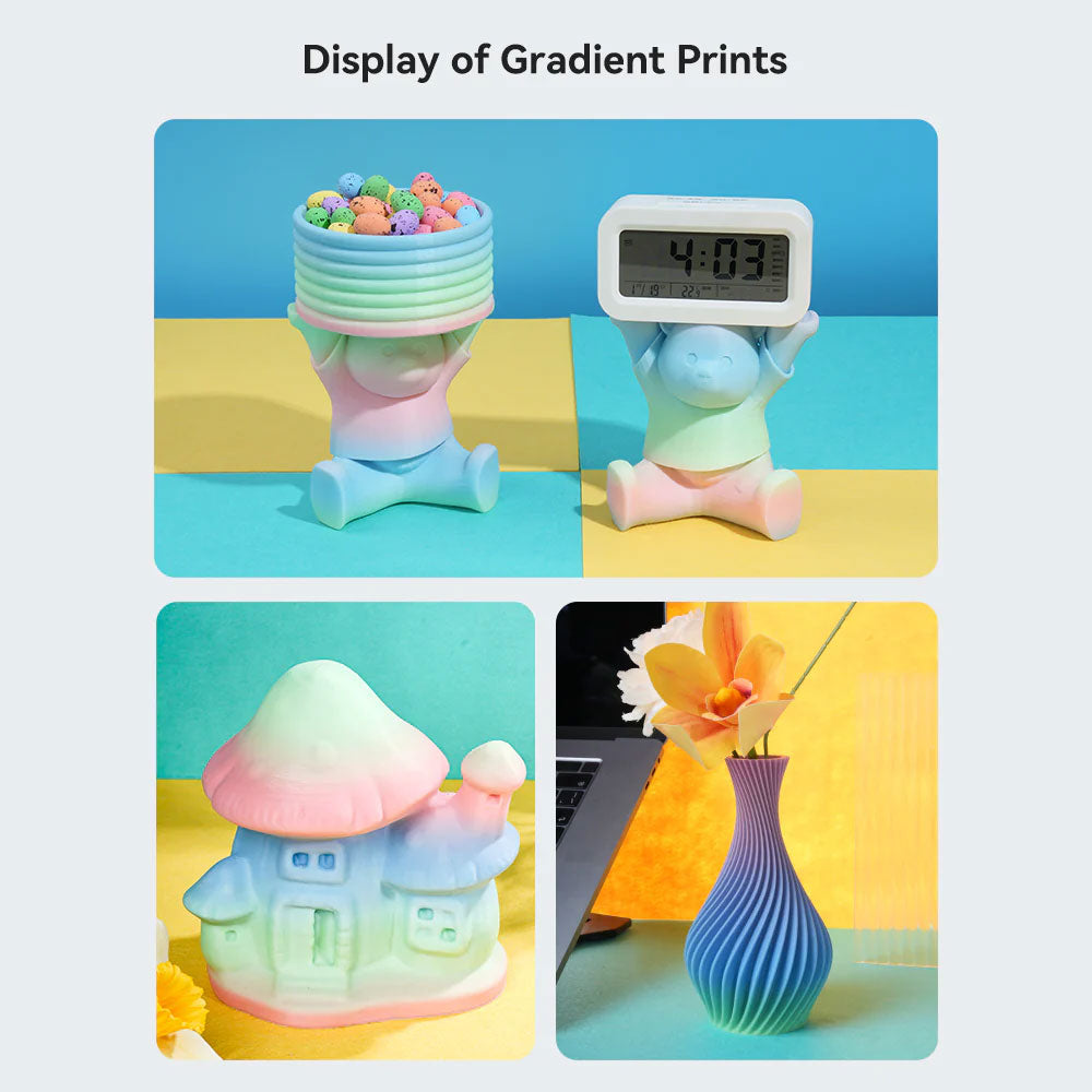 Creality Hyper Series PLA RFID 3D Printing Filament 1kg in Rainbow - 3301010426 - image 7