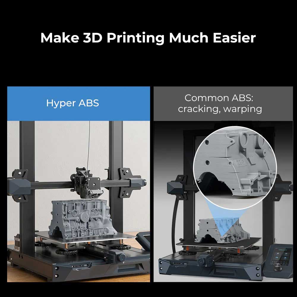 Creality Hyper Series ABS 3D Printing Filament 1kg in Black - 3301020042 - image 6