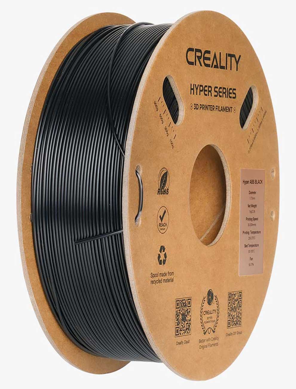 Creality Hyper Series ABS 3D Printing Filament 1kg in Black - 3301020042 - image 1