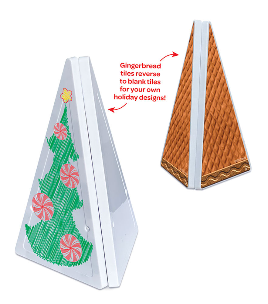 CreateOn Crayola 24-Piece Holiday Gingerbread Doodle Magnetic Tiles - 1004788 - image 5