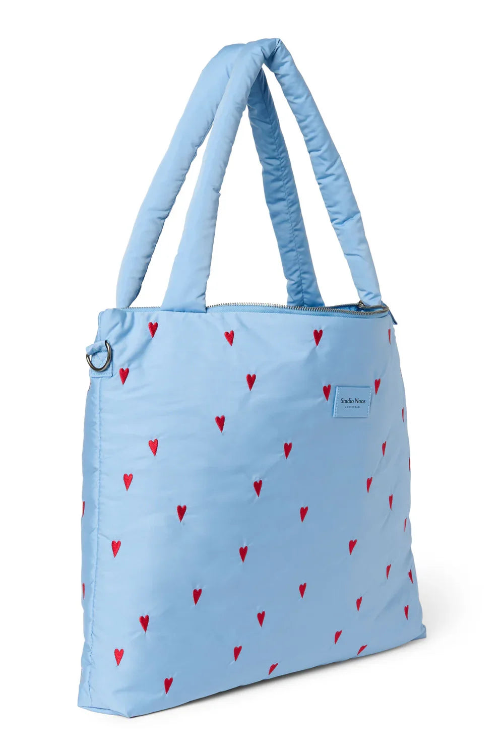 Hellblaue Herzen Flauschige Wickeltasche