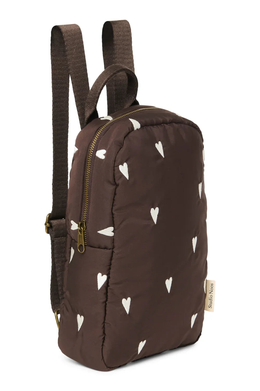 Purple Hearts Puffy Mini Backpack