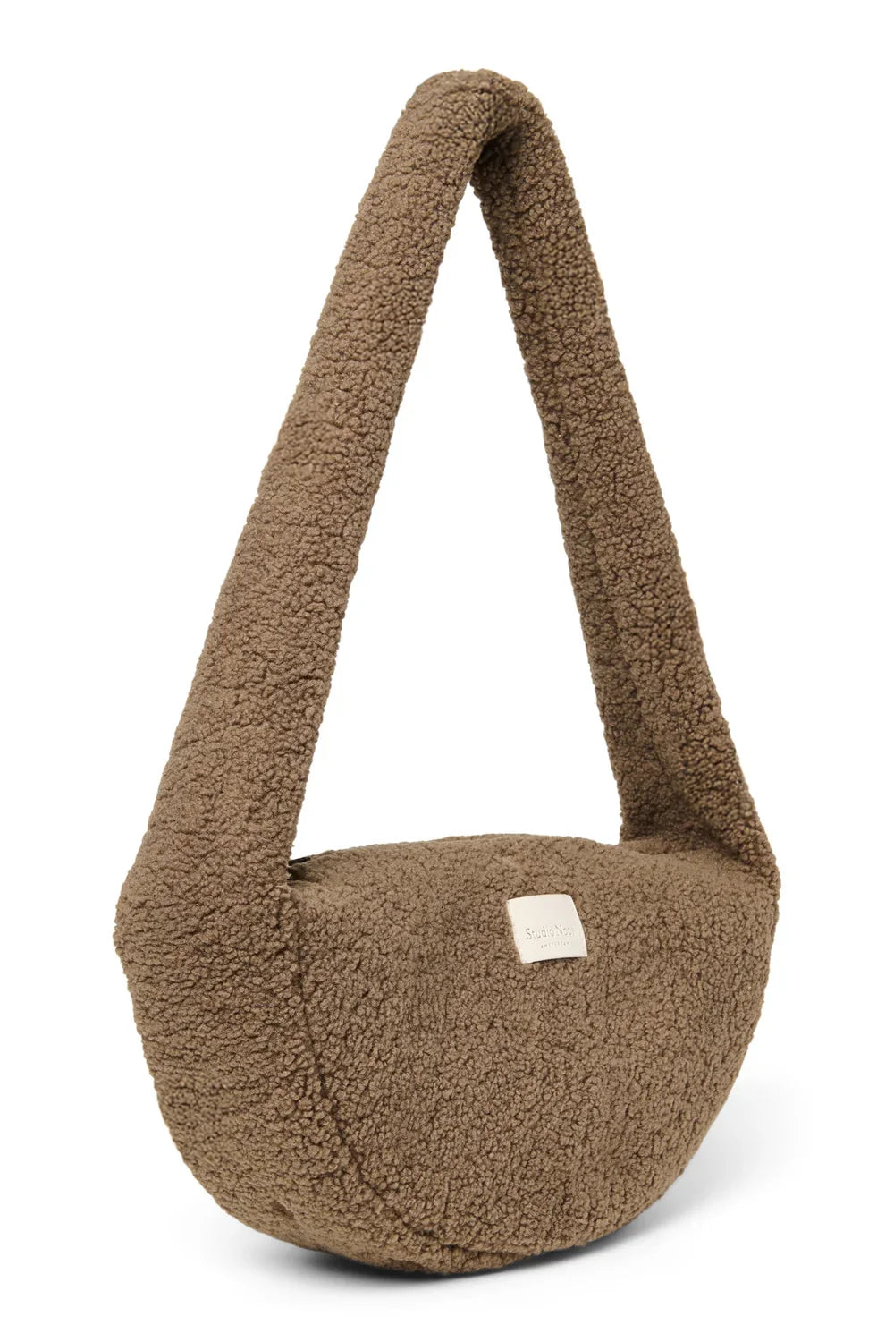Bruine teddy mini crossbodytas