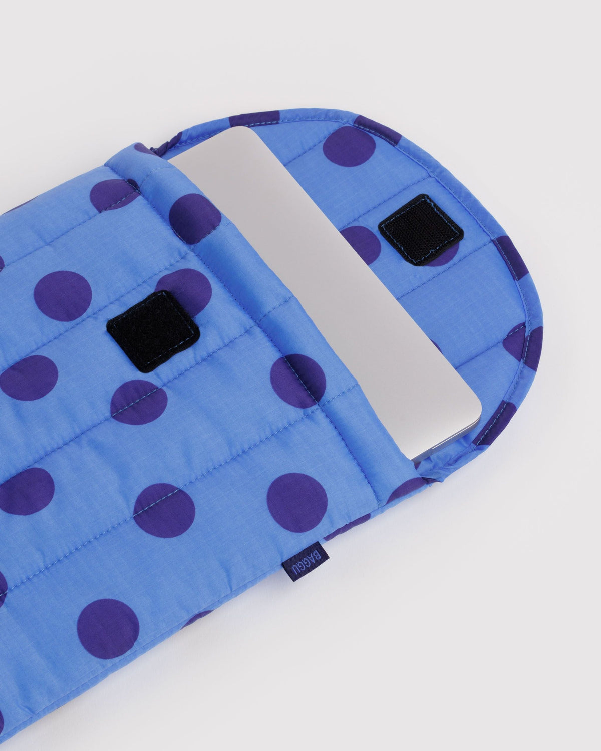 Puffy Laptop Sleeve 13"/14" - Blue Polka Dot - image 2