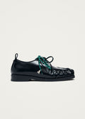 Dani schwarze Leder-Oxfords