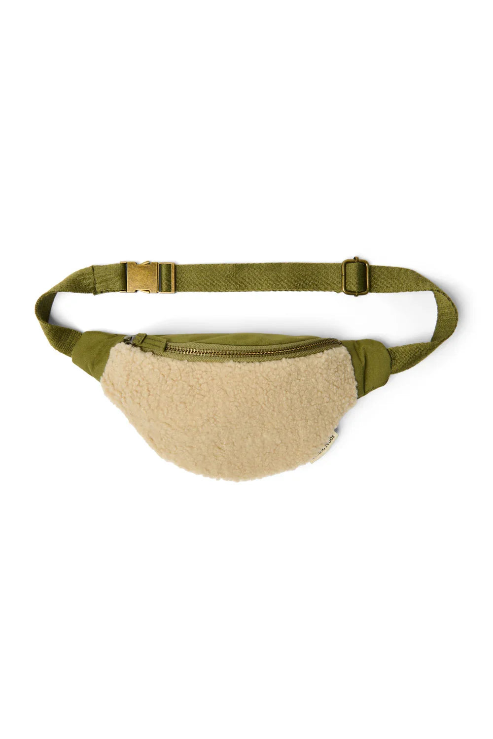 Grüne Mini-Gürteltasche aus Baumwolle